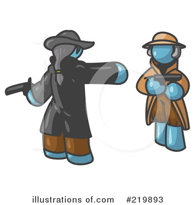 Royalty-Free (RF) Duel Clipart Illustration by Leo Blanchette - Stock Sample #219893