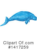 Dugong Clipart #1417259 by patrimonio