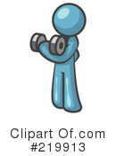 Dumbbells Clipart #219913 by Leo Blanchette