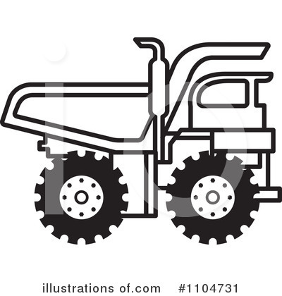 Royalty-Free (RF) Dump Truck Clipart Illustration by Lal Perera - Stock Sample #1104731