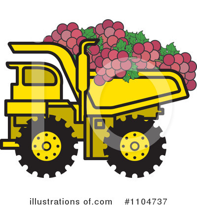 Royalty-Free (RF) Dump Truck Clipart Illustration by Lal Perera - Stock Sample #1104737