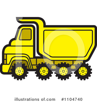 Royalty-Free (RF) Dump Truck Clipart Illustration by Lal Perera - Stock Sample #1104740