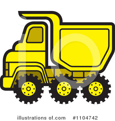 Royalty-Free (RF) Dump Truck Clipart Illustration by Lal Perera - Stock Sample #1104742