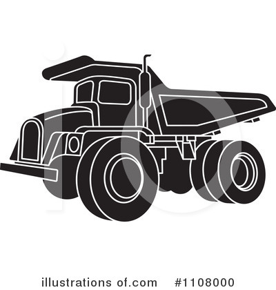 Royalty-Free (RF) Dump Truck Clipart Illustration by Lal Perera - Stock Sample #1108000