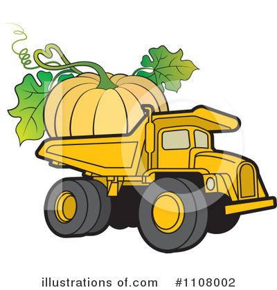 Royalty-Free (RF) Dump Truck Clipart Illustration by Lal Perera - Stock Sample #1108002