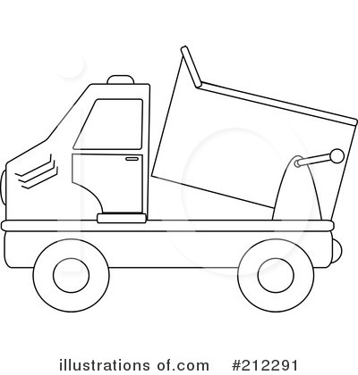 Royalty-Free (RF) Dump Truck Clipart Illustration by Pams Clipart - Stock Sample #212291