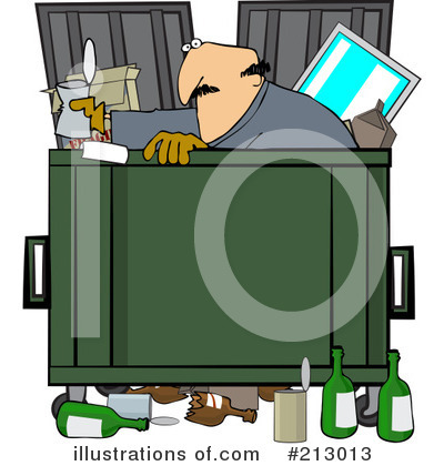 Royalty-Free (RF) Dumpster Clipart Illustration by djart - Stock Sample #213013