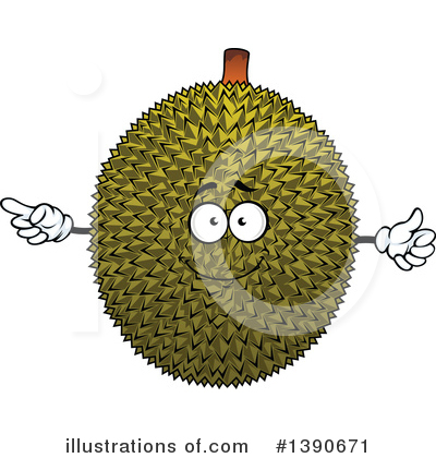 Royalty-Free (RF) Durian Clipart Illustration by Vector Tradition SM - Stock Sample #1390671