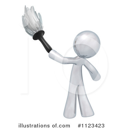 Royalty-Free (RF) Dusting Clipart Illustration by Leo Blanchette - Stock Sample #1123423