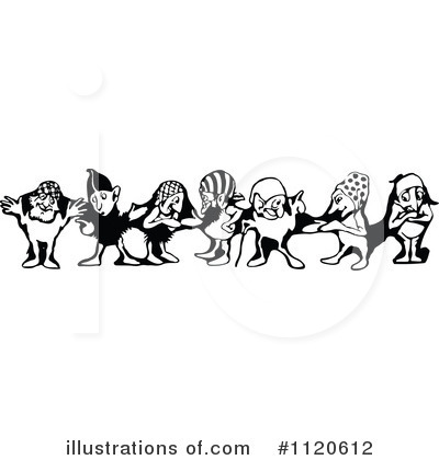 Royalty-Free (RF) Dwarf Clipart Illustration by Prawny Vintage - Stock Sample #1120612