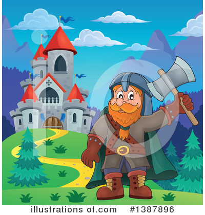 Royalty-Free (RF) Dwarf Clipart Illustration by visekart - Stock Sample #1387896