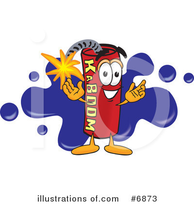 Royalty-Free (RF) Dynamite Clipart Illustration by Mascot Junction - Stock Sample #6873