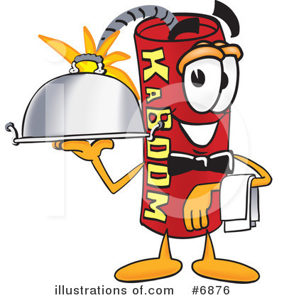 Royalty-Free (RF) Dynamite Clipart Illustration by Mascot Junction - Stock Sample #6876