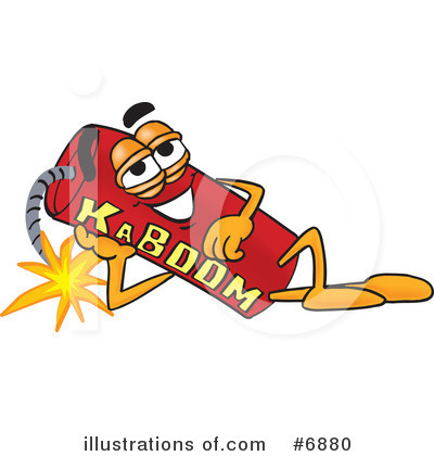 Royalty-Free (RF) Dynamite Clipart Illustration by Mascot Junction - Stock Sample #6880