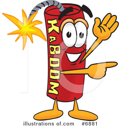 Royalty-Free (RF) Dynamite Clipart Illustration by Mascot Junction - Stock Sample #6881