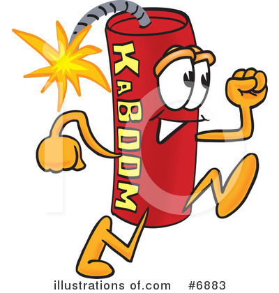 Royalty-Free (RF) Dynamite Clipart Illustration by Mascot Junction - Stock Sample #6883