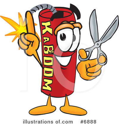 Royalty-Free (RF) Dynamite Clipart Illustration by Mascot Junction - Stock Sample #6888
