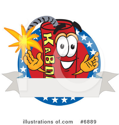 Royalty-Free (RF) Dynamite Clipart Illustration by Mascot Junction - Stock Sample #6889