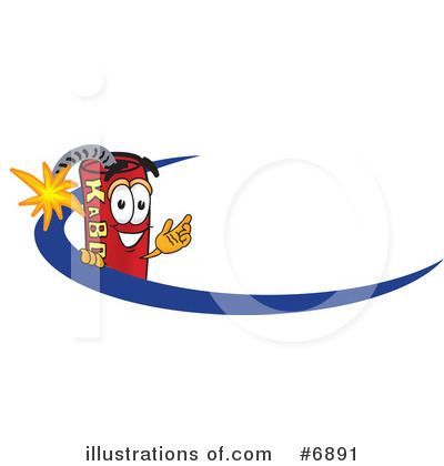 Royalty-Free (RF) Dynamite Clipart Illustration by Mascot Junction - Stock Sample #6891