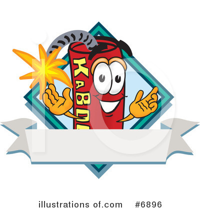 Royalty-Free (RF) Dynamite Clipart Illustration by Mascot Junction - Stock Sample #6896