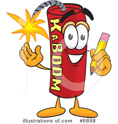 Royalty-Free (RF) Dynamite Clipart Illustration by Mascot Junction - Stock Sample #6898