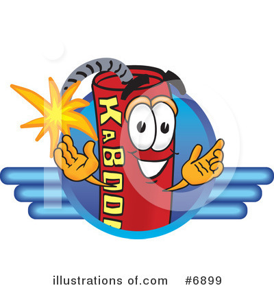 Royalty-Free (RF) Dynamite Clipart Illustration by Mascot Junction - Stock Sample #6899