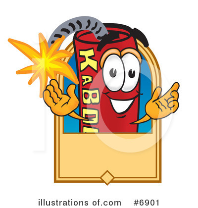 Royalty-Free (RF) Dynamite Clipart Illustration by Mascot Junction - Stock Sample #6901