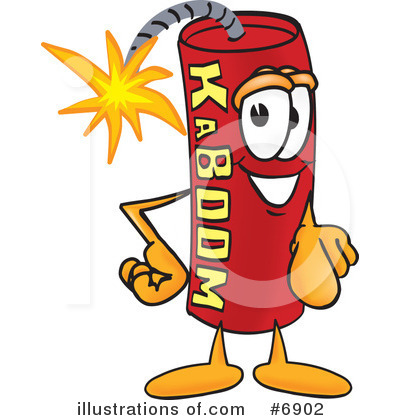 Royalty-Free (RF) Dynamite Clipart Illustration by Mascot Junction - Stock Sample #6902