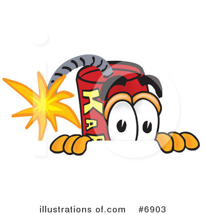 Royalty-Free (RF) Dynamite Clipart Illustration by Mascot Junction - Stock Sample #6903