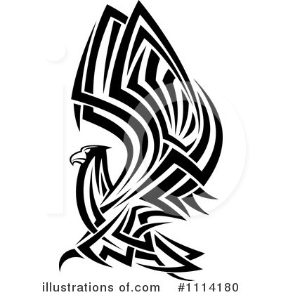 Royalty-Free (RF) Eagle Clipart Illustration by Vector Tradition SM - Stock Sample #1114180