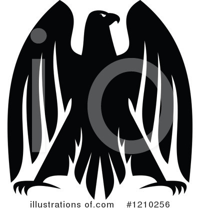 Royalty-Free (RF) Eagle Clipart Illustration by Vector Tradition SM - Stock Sample #1210256