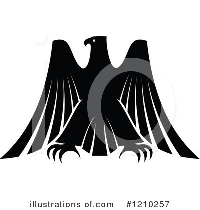 Royalty-Free (RF) Eagle Clipart Illustration by Vector Tradition SM - Stock Sample #1210257