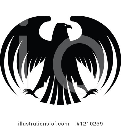 Royalty-Free (RF) Eagle Clipart Illustration by Vector Tradition SM - Stock Sample #1210259