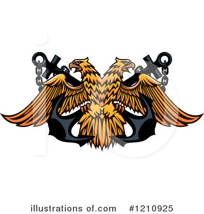 Royalty-Free (RF) Eagle Clipart Illustration by Vector Tradition SM - Stock Sample #1210925