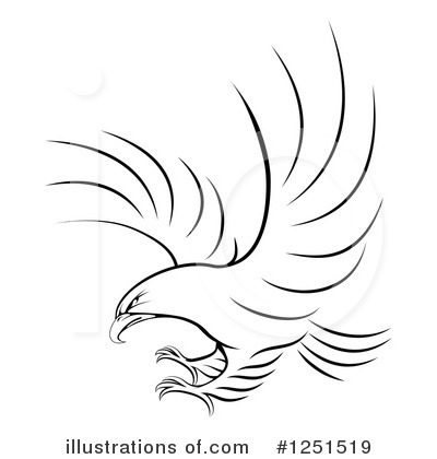 Royalty-Free (RF) Eagle Clipart Illustration by AtStockIllustration - Stock Sample #1251519