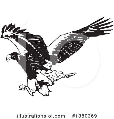 Royalty-Free (RF) Eagle Clipart Illustration by dero - Stock Sample #1380369