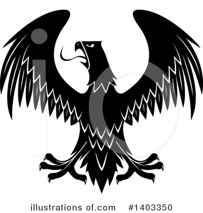 Royalty-Free (RF) Eagle Clipart Illustration by Vector Tradition SM - Stock Sample #1403350
