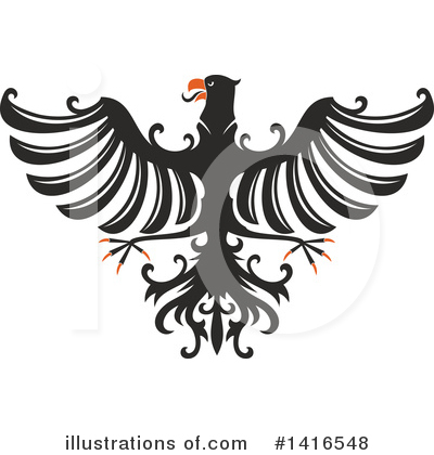 Royalty-Free (RF) Eagle Clipart Illustration by Vector Tradition SM - Stock Sample #1416548