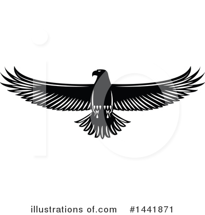 Royalty-Free (RF) Eagle Clipart Illustration by Vector Tradition SM - Stock Sample #1441871