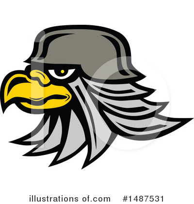 Royalty-Free (RF) Eagle Clipart Illustration by patrimonio - Stock Sample #1487531