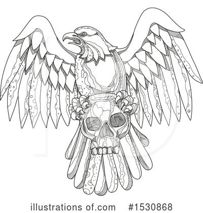 Royalty-Free (RF) Eagle Clipart Illustration by patrimonio - Stock Sample #1530868
