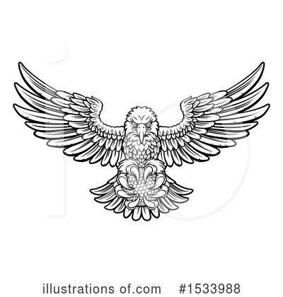 Royalty-Free (RF) Eagle Clipart Illustration by AtStockIllustration - Stock Sample #1533988