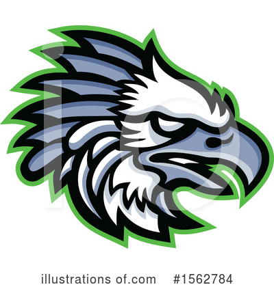 Royalty-Free (RF) Eagle Clipart Illustration by patrimonio - Stock Sample #1562784