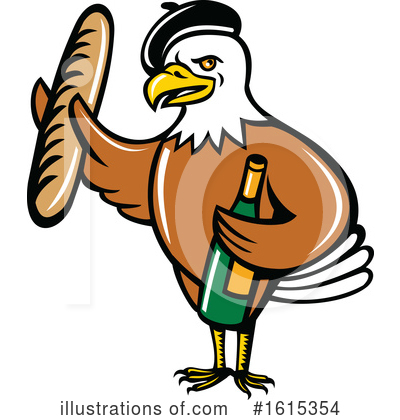 Royalty-Free (RF) Eagle Clipart Illustration by patrimonio - Stock Sample #1615354
