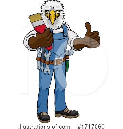 Royalty-Free (RF) Eagle Clipart Illustration by AtStockIllustration - Stock Sample #1717060