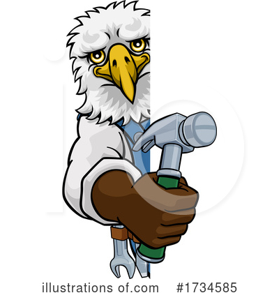 Royalty-Free (RF) Eagle Clipart Illustration by AtStockIllustration - Stock Sample #1734585