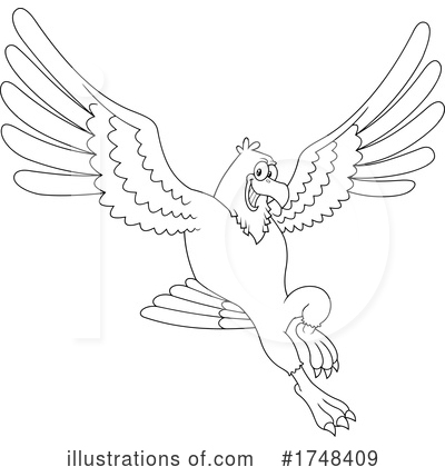 Royalty-Free (RF) Eagle Clipart Illustration by Hit Toon - Stock Sample #1748409