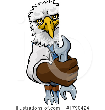 Royalty-Free (RF) Eagle Clipart Illustration by AtStockIllustration - Stock Sample #1790424