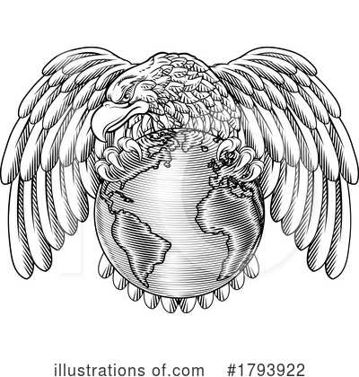 Royalty-Free (RF) Eagle Clipart Illustration by AtStockIllustration - Stock Sample #1793922