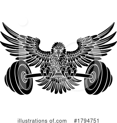 Royalty-Free (RF) Eagle Clipart Illustration by AtStockIllustration - Stock Sample #1794751